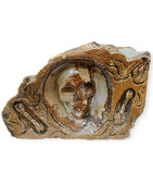 Crâne Sculpté Jaspe Paysage l11cmxH7cm