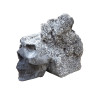 Crâne Goethite et Cristal de Roche L17cm x H14cm 2322g