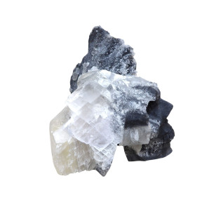 Crâne Goethite et Cristal de Roche L17cm x H14cm 2322g