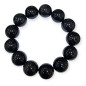 Bracelet Obsidienne Œil Céleste Pierres Rondes 16mm