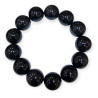 Bracelet Obsidienne Œil Céleste Pierres Rondes 16mm
