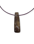 Pendentif Quartz fumé sur cordon