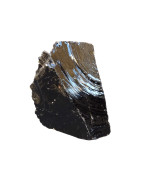 Pierre Brute Obsidienne Noire Polie H8cm 551g