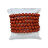 Bracelet Jaspe rouge Pierres Rondes Facettés 8mm
