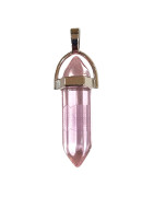 Pendentif Verre de Murano Pointe Rose