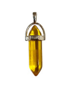 Pendentif Verre de Murano Pointe Jaune