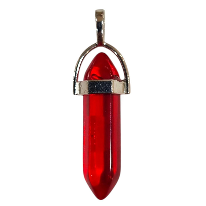 Pendentif Verre de Murano Pointe Rouge