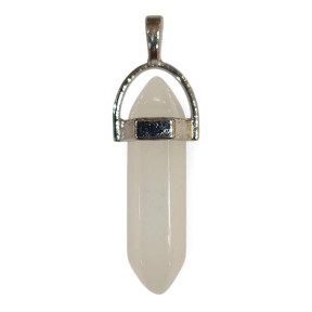 Pendentif Verre de Murano Pointe Blanche