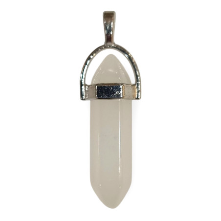 Pendentif Verre de Murano Pointe Blanche