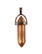 Pendentif Verre de Murano Pointe Saumon