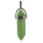 Pendentif Verre de Murano Pointe Vert Clair Opaque