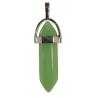 Pendentif Verre de Murano Pointe Vert Clair Opaque