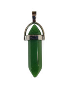 Pendentif Verre de Murano Pointe Vert Foncé Opaque
