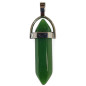 Pendentif Verre de Murano Pointe Vert Foncé Opaque