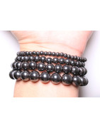 Bracelet Hématite Pierres Rondes