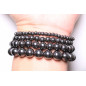 Bracelet Hématite pierres rondes