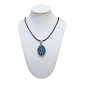 Pendentif Médaillon Bakélite Christ en Croix sur Cordon