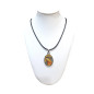 Pendentif Médaillon Bakélite Icône Marie sur Cordon