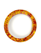 Bracelet Bakélite "Imitation Ambre" Type Jonc