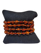 Bracelet Ambre Cognac Bébé avec Fermoir Sécurisé