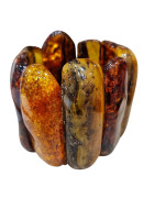 Bracelet Ambre Baltique Lamelles H9cm