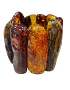 Bracelet Ambre Baltique Lamelles H9cm