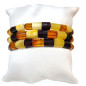 Bracelet Ambre Baltique Multicolore Lamelles