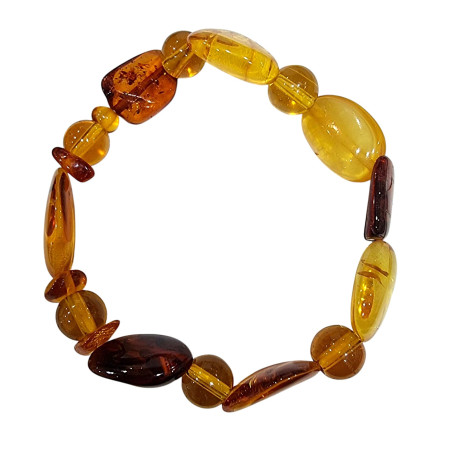 Bracelet Ambre Baltique Pierres Polies