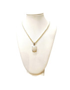 Pendentif Opale Ovale avec Chaine Argent 925