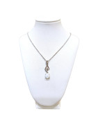 Pendentif Opale Ovale avec Chaine Argent 925