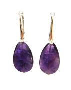 Boucles Améthyste Facettée