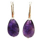 Boucles Améthyste Facettée