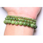 Bracelet Jade Nephrite pierres rondes