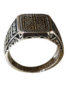 Bague Type Chevalière Anatolie Argent 925 Taille 62