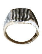 Bague Type Chevalière Argent 925 Taille 68