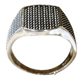 Bague Type Chevalière Argent 925 Taille 68