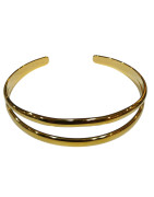 Bracelet Jonc Plaqué Or Largeur 15mm