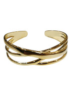 Bracelet Jonc Plaqué Or Largeur 15 / 20mm