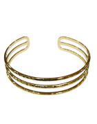 Bracelet Jonc Plaqué Or Largeur 15mm