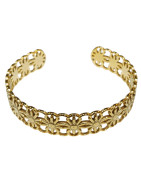 Bracelet Jonc Plaqué Or Largeur 14mm