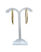 Boucles Créoles Plaquées Or Diamètre 40mm