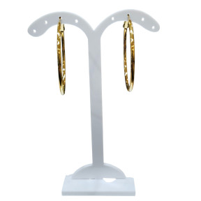 Boucles Créoles Plaquées Or Diamètre 40mm