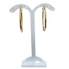 Boucles Créoles Plaquées Or Diamètre 40mm