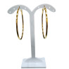 Boucles Créoles Plaquées Or Diamètre 50mm