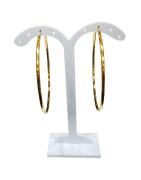 Boucles Créoles Plaquées Or Diamètre 60mm
