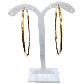 Boucles Créoles Plaquées Or Diamètre 60mm