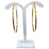 Boucles Créoles Plaquées Or Diamètre 60mm