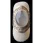 Bague Pierre de lune grise argent 925 Taille 59