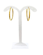 Boucles Créoles Plaquées Or Diamètre 30mm