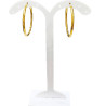 Boucles Créoles Plaquées Or Diamètre 30mm